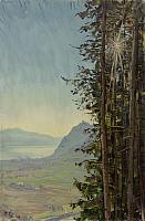 Hildenbrand, Burg Bodman, 1930, OelLw, 100.5 x 66 cm Kopie